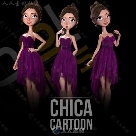 Zbrush与Maya卡通女孩实例制作视频教程 LIBEL STUDIOS CHICA CARTOON CARTOON GIRL...