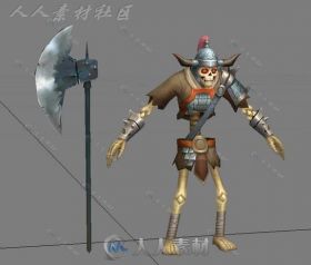 魔幻炫酷骷髅士兵3D模型