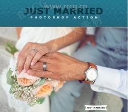 婚纱照写真照滤镜色彩明亮色调艺术图像处理特效PS动作