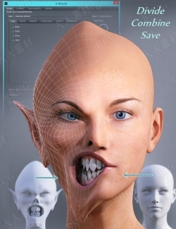 全身面部变形人物角色3D模型合集