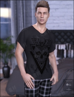 帅气青年健壮标准男模特角色3D模型合集