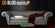 《3dsmax沙发建模渲染教程》CG-Blog Modeling and Rendering a Chesterfield Sofa