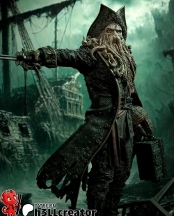 戴维·琼斯Davy Jones《加勒比海盗》游戏角色雕刻手办3D打印模型