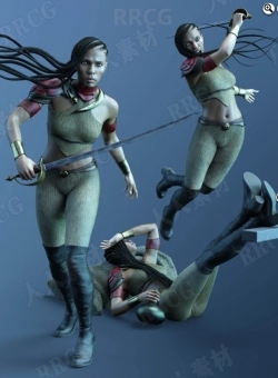 科幻航海冒险海盗武器角色姿势3D模型合集