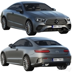 奔驰Mercedes-Benz E-Class Coupe AMG-Line 2021款汽车3D模型