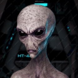 超逼真ET外星人角色形象3D模型合集