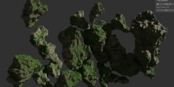 Rock Cliff Maker悬崖岩石制作Blender插件V2.0.0版