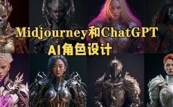 Midjourney和ChatGPT进行AI角色设计视频教程