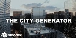 The City Generator城市建筑街景环境生成Blender插件V1.1版