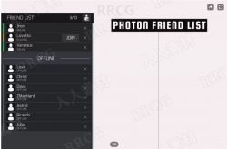 多人游戏中朋友列表工具Unity游戏素材资源