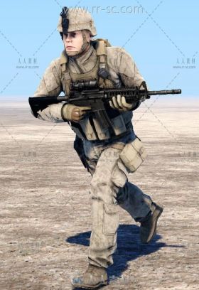 美国大兵3D模型
