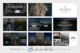 量子简洁PPT模板CM - Quantum Minimal Powerpoint Template 617653