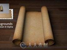 旧羊皮纸滚动视频素材 Videohive Old Scroll Parchment Blank 6418074