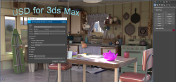 USD场景设计导入导出3dsmax 2024插件V0.5.7版