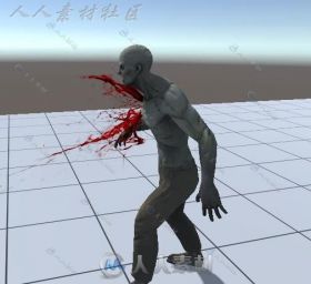 unity3d逼真血液飞溅特效