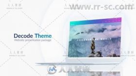 简洁干净的网站演示介绍宣传视频包装AE模板Videohive Website Presentation Pack ...