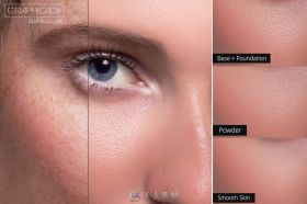 皮肤磨皮特效PS动作Skin Retouch Photoshop Actions