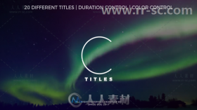 干净清晰的文字标题排版动画展示幻灯片AE模板 Videohive Clean Titles 20265516