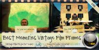 闪烁旧胶片相册动画AE模板 Videohive Best Memories Vintage Film Frames 3369...