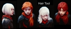 Hair Tool头发建模制作Blender插件V2.42版