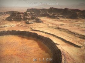 荒凉的火星环境3D模型Unity游戏素材资源