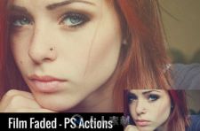 影视级胶片质感调色特效PS动作 Creativemarket Film Faded PS Actions 334151