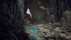 深渊岩洞地下洞穴景观自然环境场景UE游戏素材