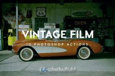 复古电影风格照片调色PS动作CM - Vintage Film Photoshop Actions 664822