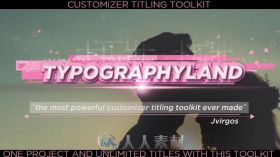 视频标题字幕排版动画设计工具包AE模板Videohive Titles Toolkit Customizer Suit...