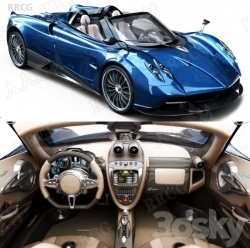 帕加尼Pagani Huayra超跑汽车3D模型