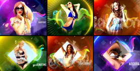 时尚多彩的流体彩带人物介绍幻灯片视频包装AE模板Videohive Colorful Fashion Int...