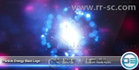 美丽粒子能量爆炸标志展示Logo演绎AE模板 Videohive Particle Energy Blast Logo ...