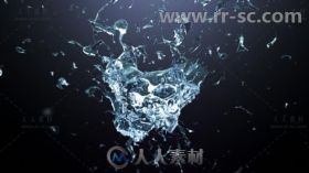 水花飞溅炸开标志展示Logo演绎AE模板  Videohive Splash Logo Reveal 20153846