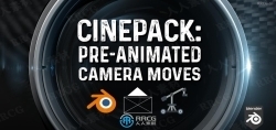 Cinepack预制动画摄像机动作预设Blender插件V4.2.2.1版