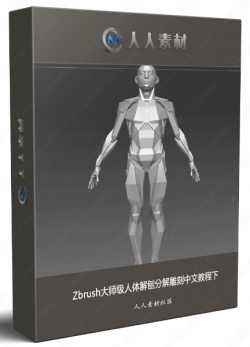 Zbrush大师级人体解刨分解雕刻中文教程下