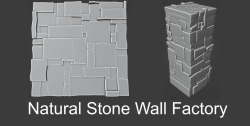 Natural Stone Wall Factory堆积互锁石块Blender插件V1.1版