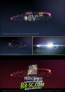 光晕环绕logo版本 AE片头模板 Videohive dynamo logo 64596