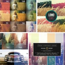 唯美影像级调色特效PS动作 Creativemarket That Vintage Look 84613