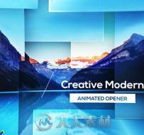 唯美风格图形视差展示动画AE模板 Videohive Parallax Modern Opener 14907548