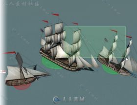 RTS船包海上车辆3D模型Unity素材资源