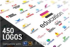 450组专业级Logo标识AI与PS模板合辑 450+ Professional Logo Templates in Ai and ...