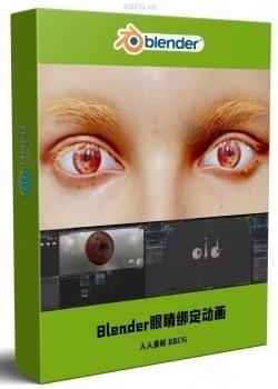 Blender逼真眼睛绑定与动画制作视频教程