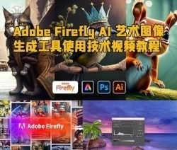 Adobe Firefly AI艺术图像生成工具使用技术视频教程