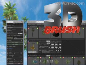 3D画笔建模编辑器扩充Unity游戏素材资源