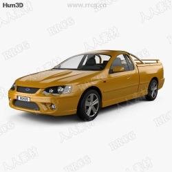 福特猎豹Ford Falcon Ute XR8真实汽车高质量3D模型