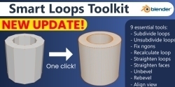 Smart Loops Toolkit几何体智能建模Blender插件V1.1.0版