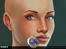 《Photoshop绘制皮肤视频教程》Digital-Tutors Methods for Painting Realistic Sk...