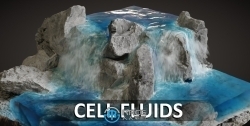 Cell Fluids几何节点流体模拟Blender插件V1.6.1版 附资料包