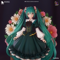 初音未来人物角色雕塑雕刻3D模型